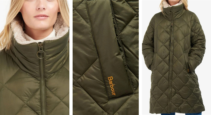 블랙프라이데이를 맞이해 나우엠몰에서 판매중인 명품브랜드 BARBOUR 여성 퀼팅 롱자켓 ⓒ나우엠몰