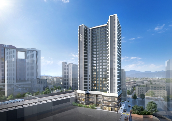 Lumini perspective view of Yongsan Namyeong Station. Four Ad One