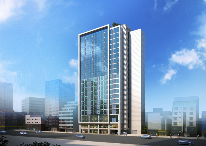 BX201 perspective view of Seoul National University Station. Seoul Youth Safety Housing Website